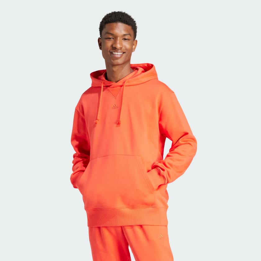 adidas ALL SZN Fleece Hoodie Red Men s Lifestyle adidas US
