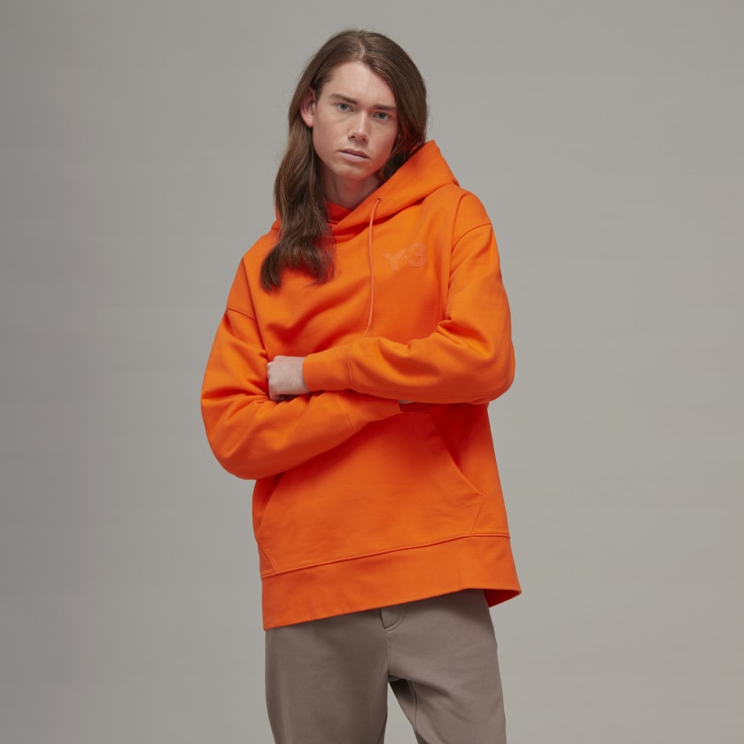 adidas Y-3 Classic Chest Logo Hoodie - Orange | Men\'s Lifestyle | adidas US