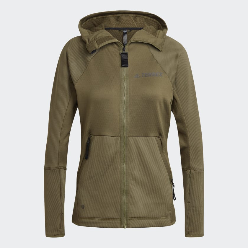 Women's Hiking Fleece Jacket - MH 900 Green