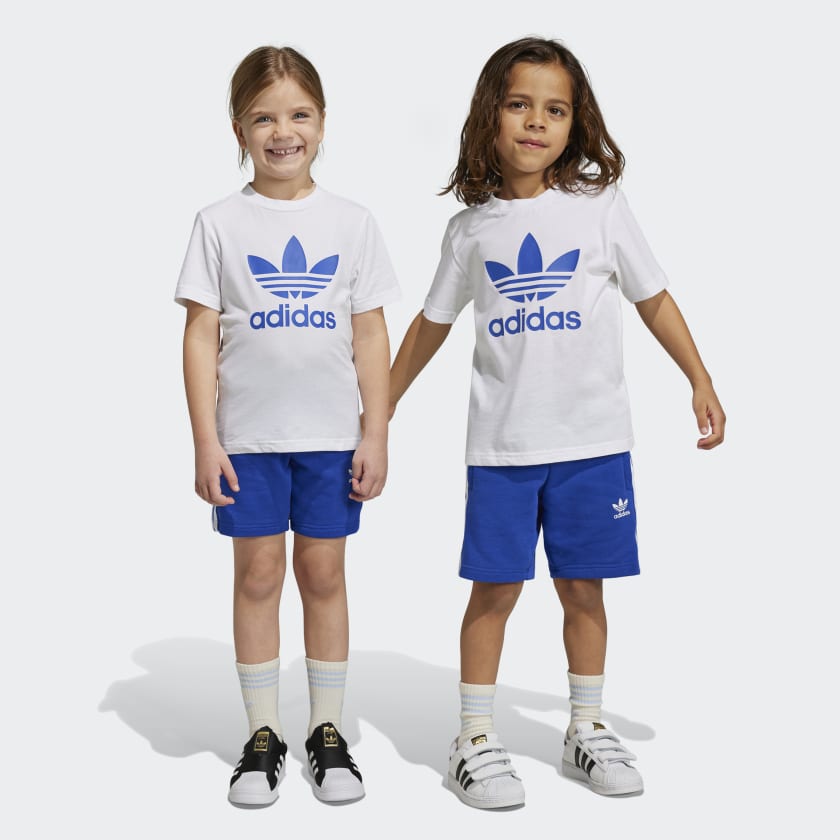 adidas Adicolor Shorts and Tee Set Blue | Kids' Lifestyle US