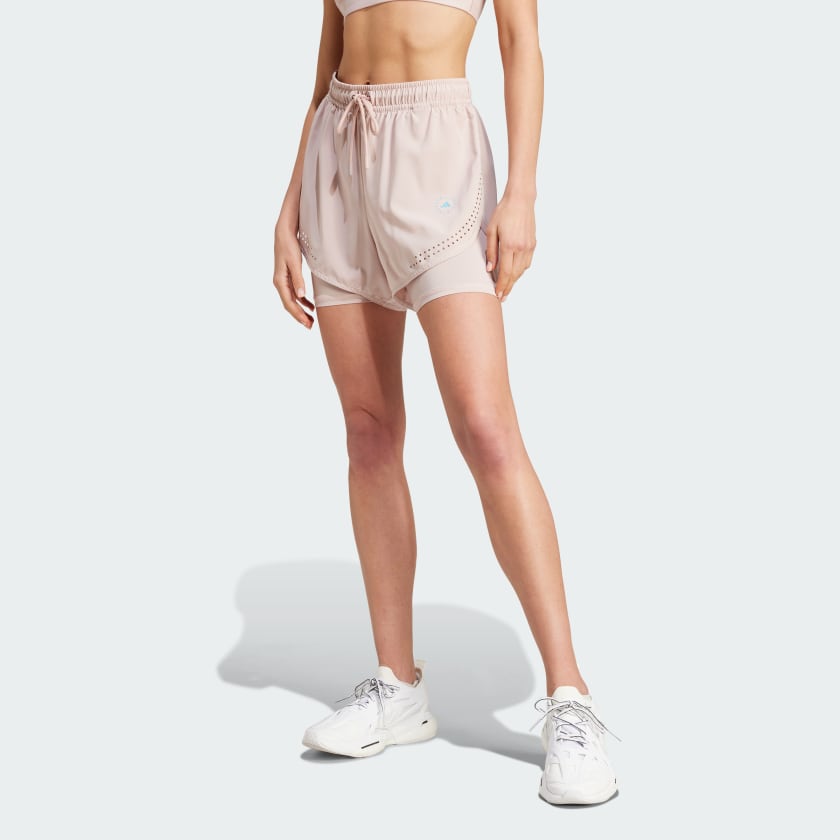 adidas by Stella McCartney TruePurpose 2-in-1 Training Shorts - Pink ...