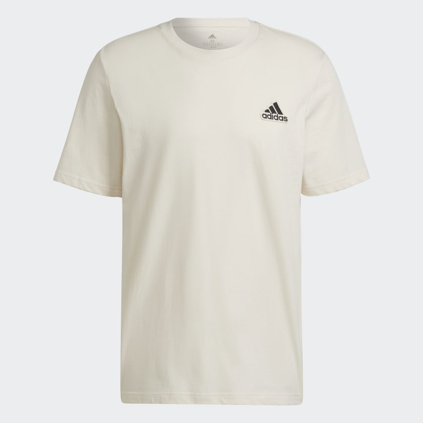 adidas Essentials FeelComfy Single Jersey T-Shirt - Beige | adidas ...