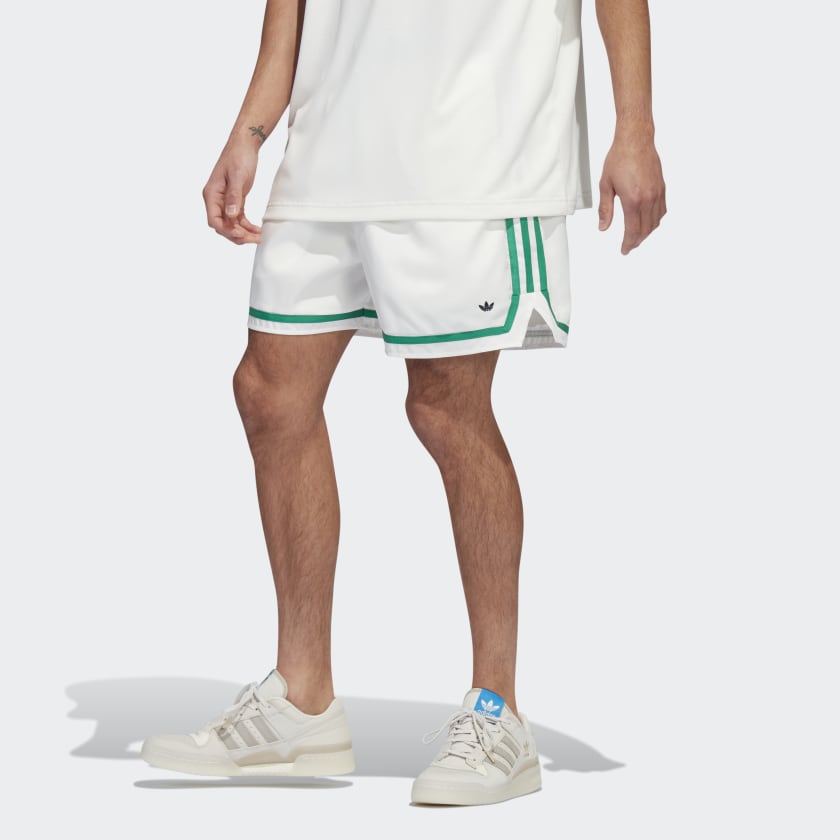 Adidas deals shorts white
