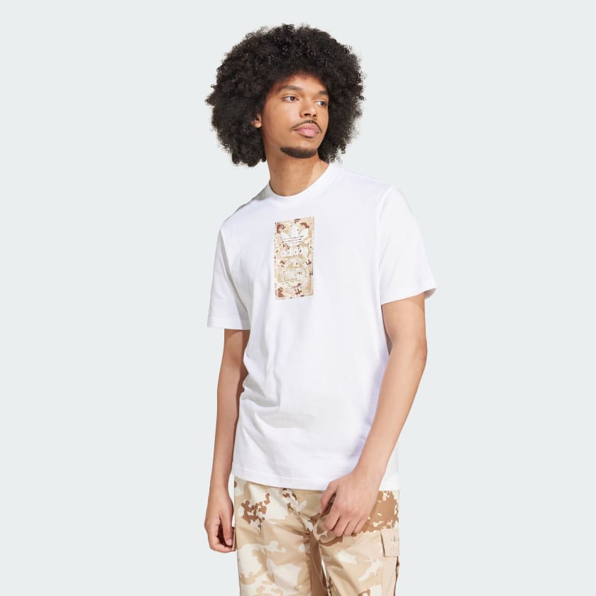 adidas Camo Label T Shirt WeiB adidas Deutschland