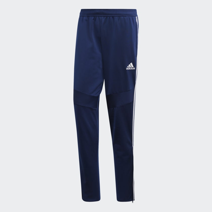 adidas Men's Tiro 19 Polyester Tracksuit Bottoms in Blue and White