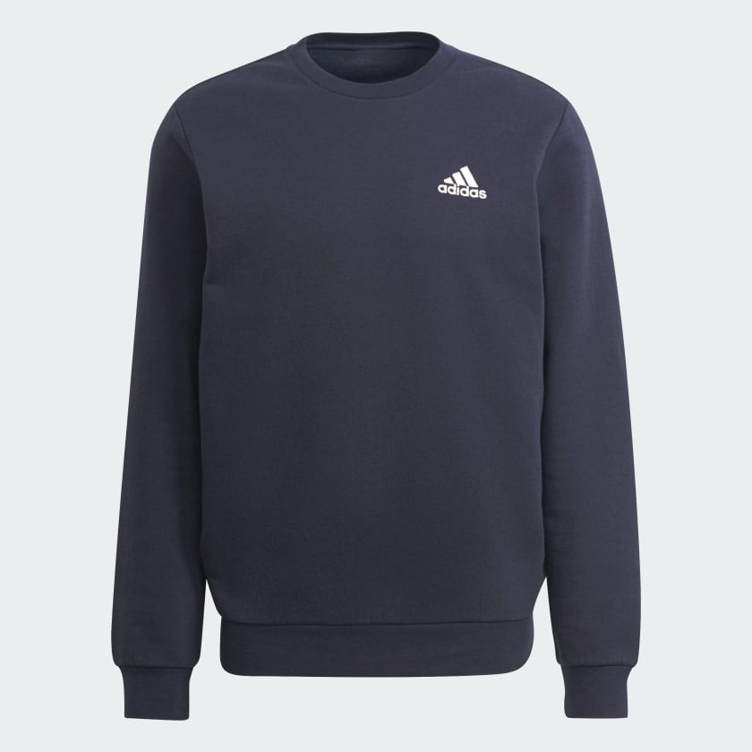 adidas Men's Essentials Fleece Sweatshirt - Blue | Free Shipping with ...