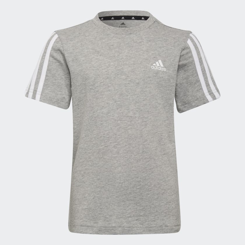 adidas Playera 3 Rayas Essentials Gris adidas Mexico