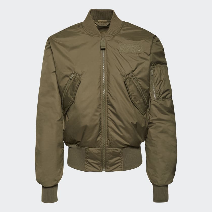 Adidas bomber jacket khaki store