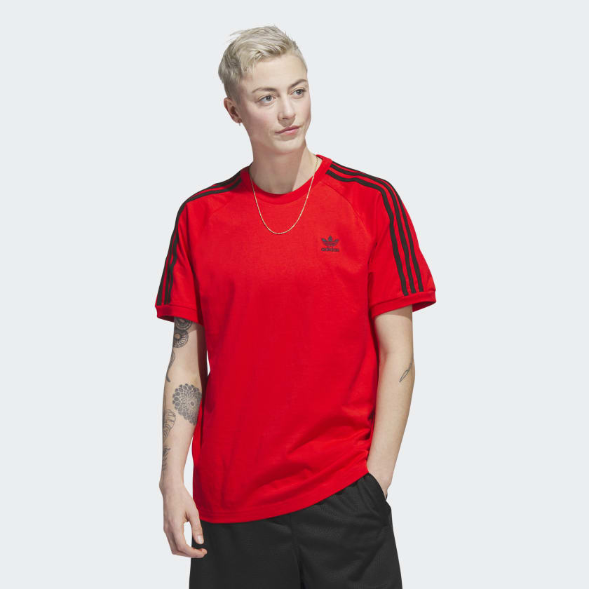 Camiseta Adicolor Plush Rojo adidas | España