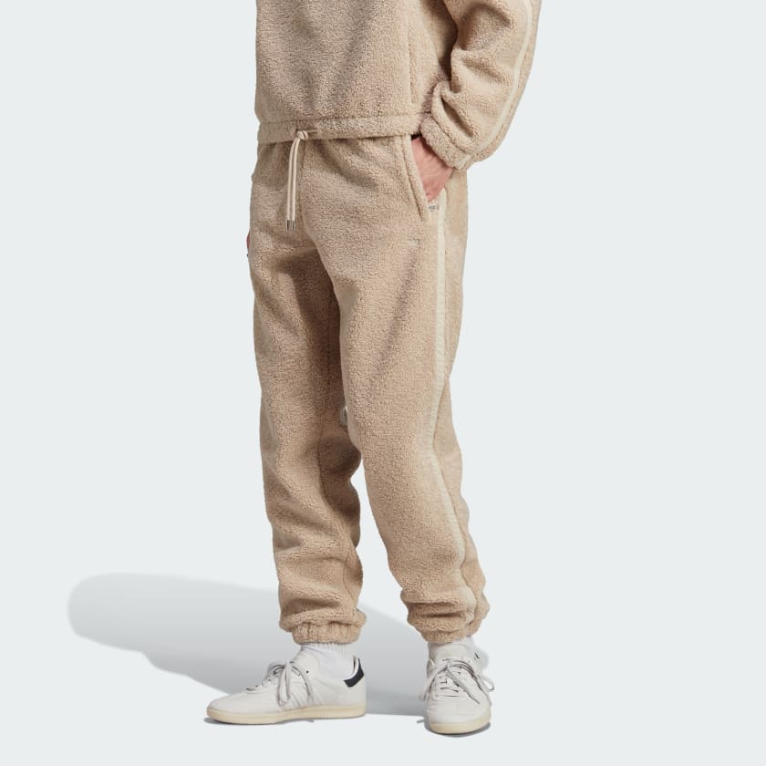 adidas Premium Essentials Fleece Pants - Beige, Men's Lifestyle