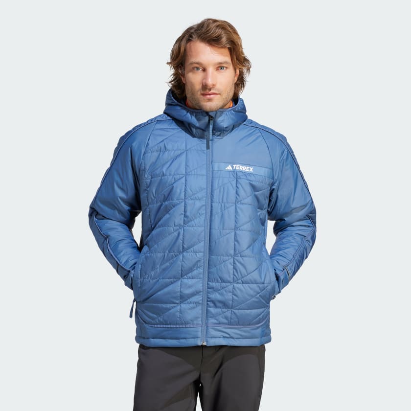 adidas Terrex Multi Insulation Hooded Jacket - Blue | Men\'s Hiking | adidas  US