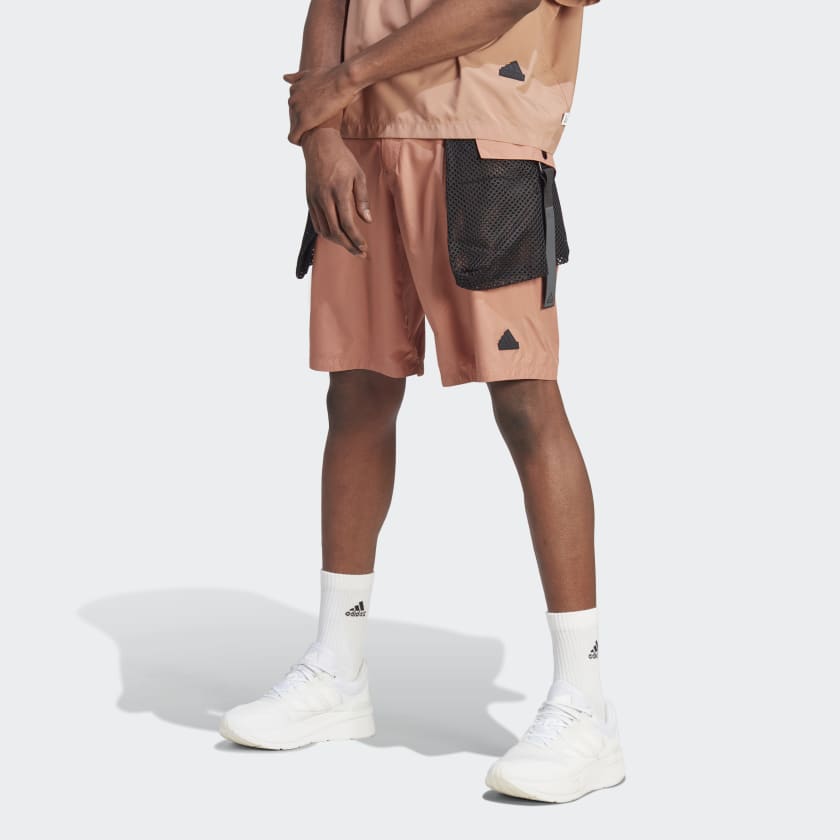 adidas City Escape Premium Shorts - Brown | Men\'s Lifestyle | adidas US