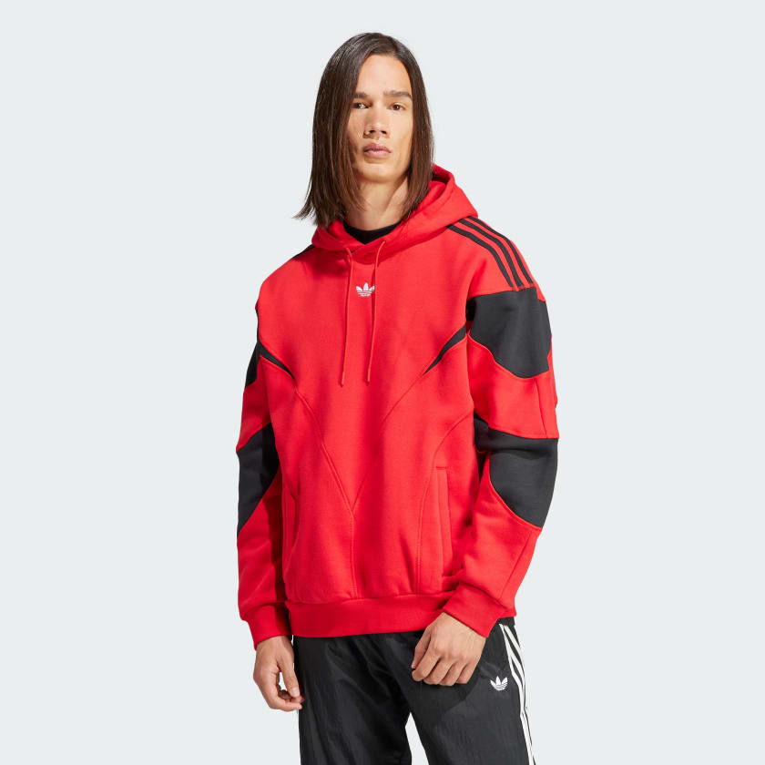 Dark red adidas best sale hoodie