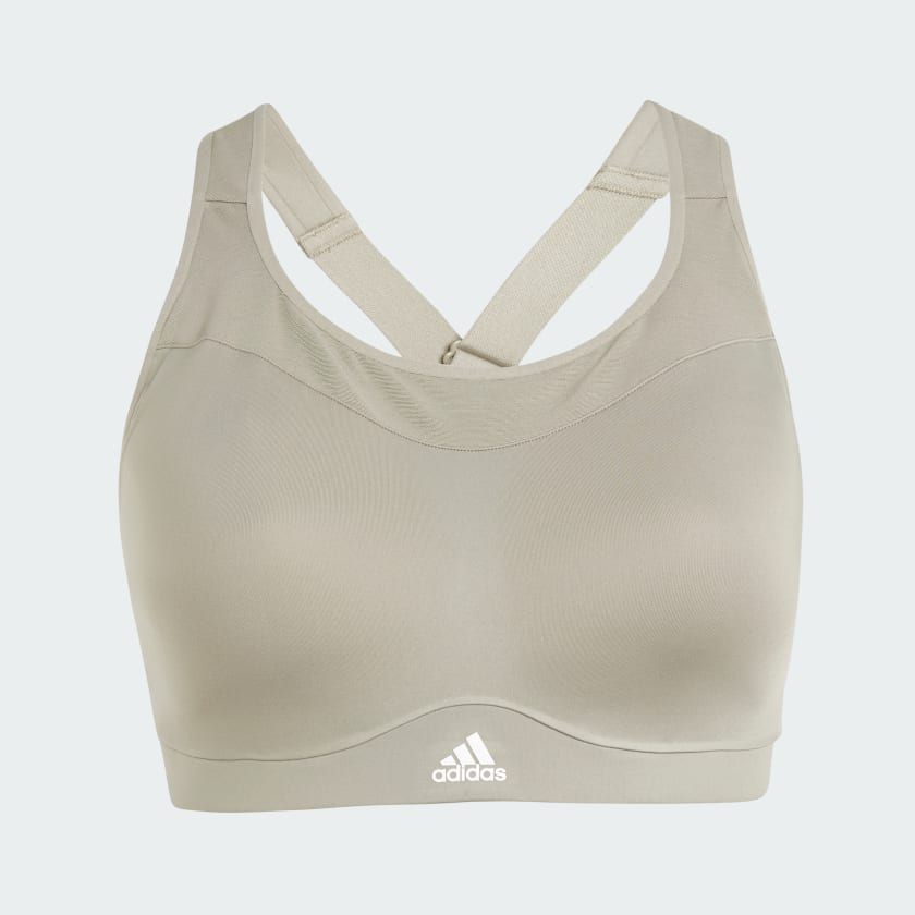 adidas TLRD Impact Training High-Support Bra (Plus Size) - Green | Free Shipping with adiClub