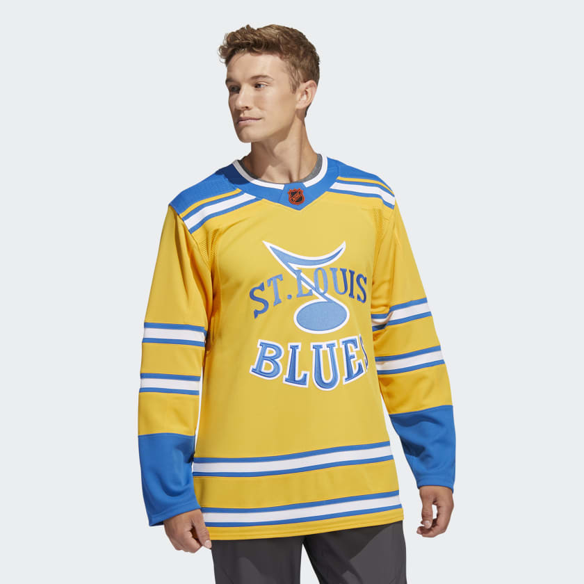 Blues Authentic Reverse Retro Wordmark Jersey