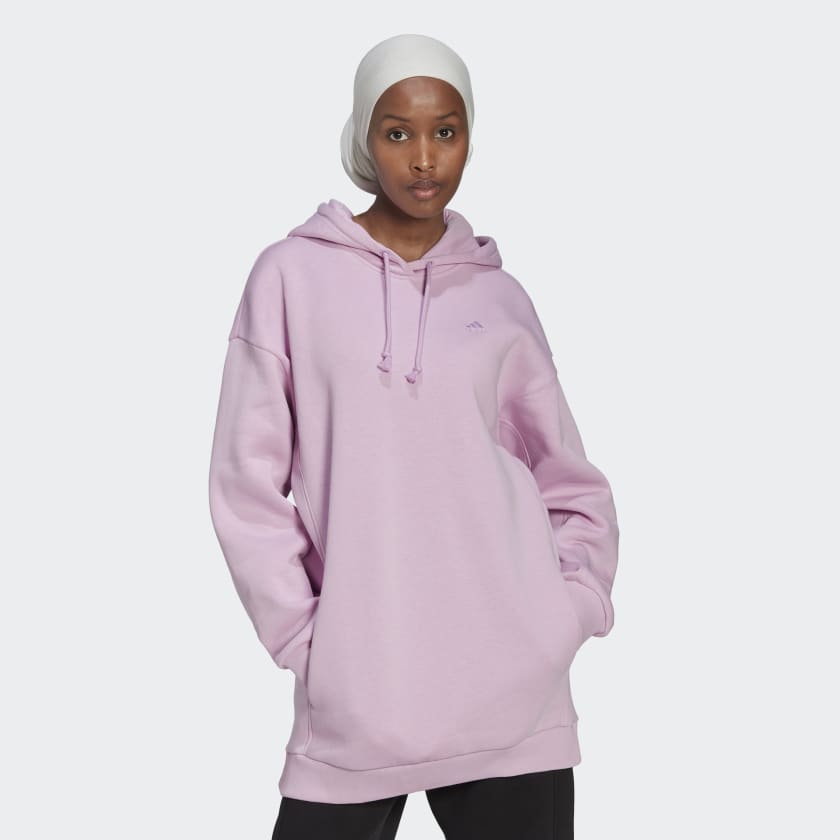 adidas ALL SZN Fleece Long Hoodie Lila adidas Deutschland
