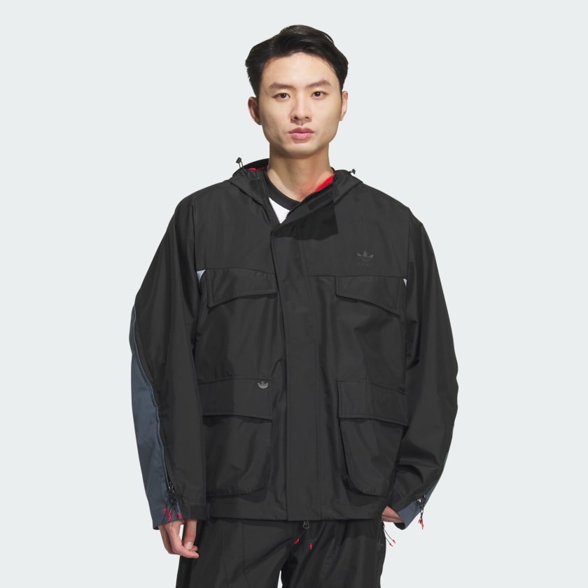 Adidas men's icon parka utility black clearance