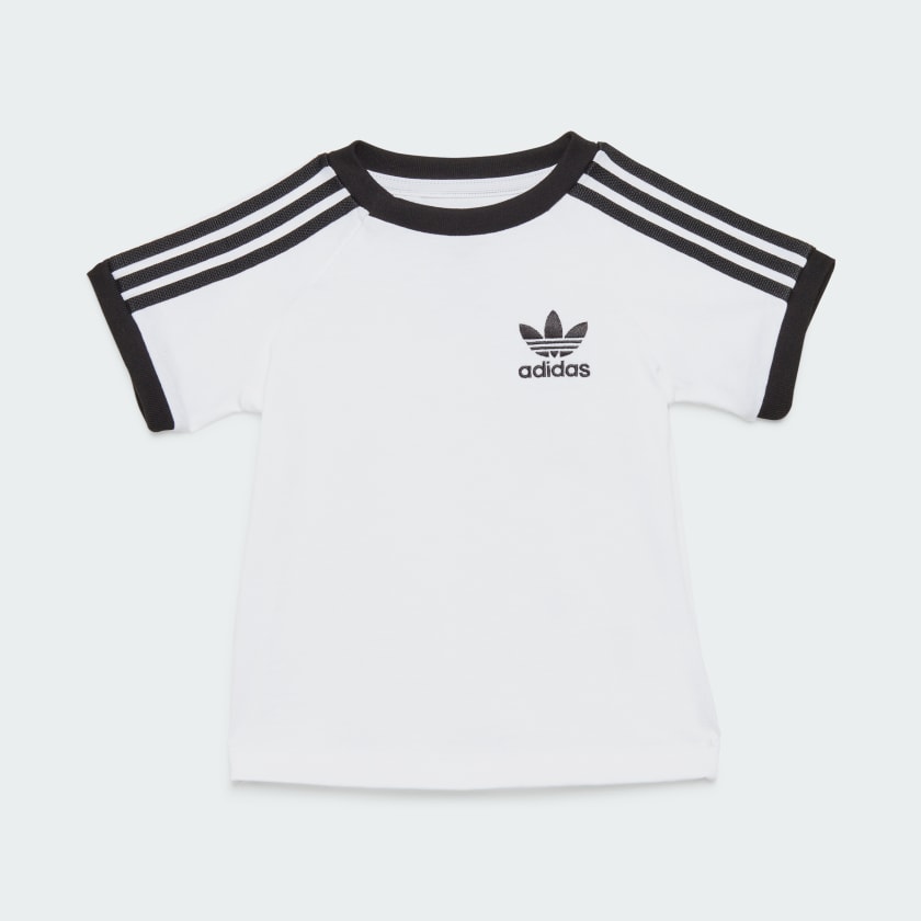 adidas Adicolor 3 Stripes Tee Kids White Free Shipping with adiClub adidas US
