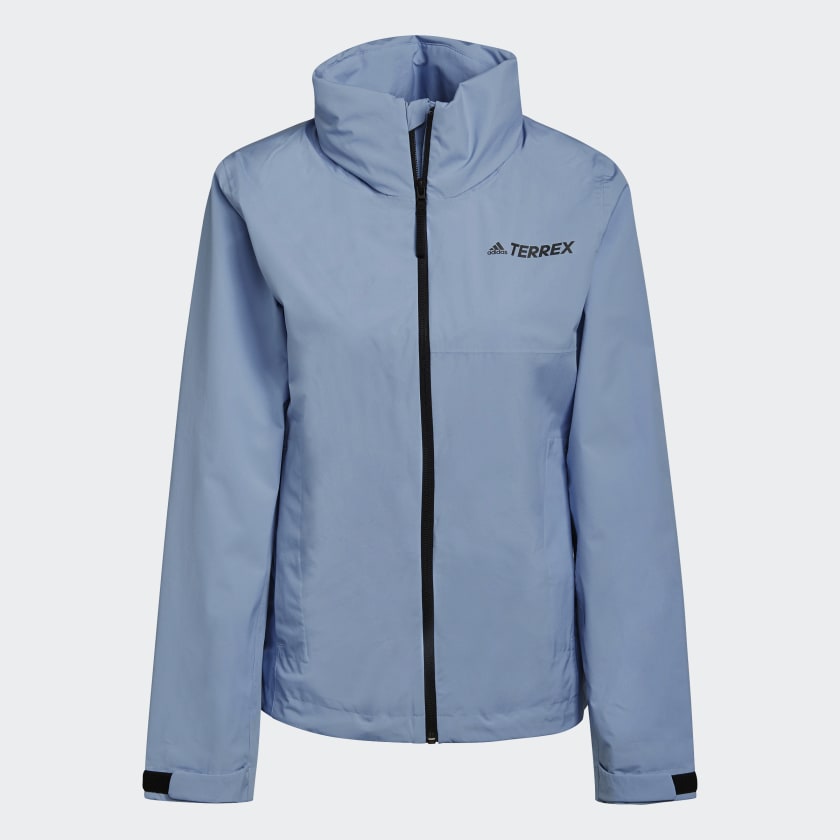 - adidas Rain Women\'s US Jacket | Multi Blue Two-Layer Primegreen TERREX | Hiking RAIN.RDY adidas