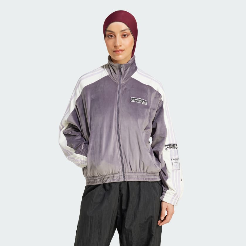 Track top adibreak Velour Grigio adidas adidas Italia