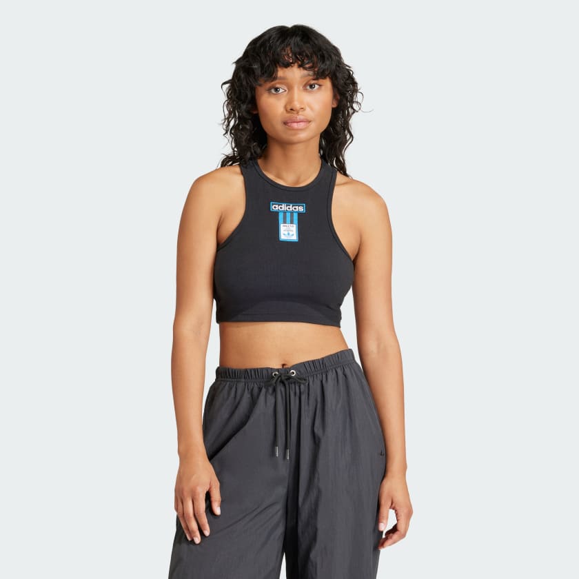 adidas Adibreak Cropped Tanktop Schwarz adidas Deutschland