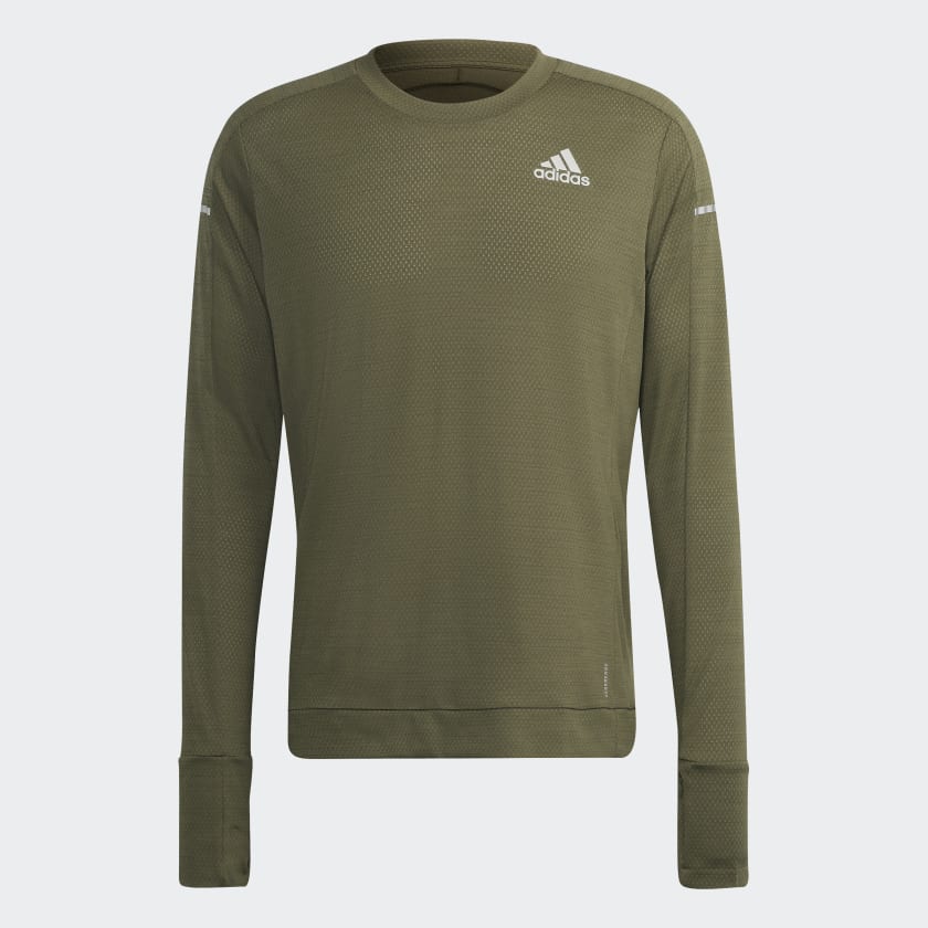 adidas Cooler Long Sleeve Sweatshirt Green adidas India