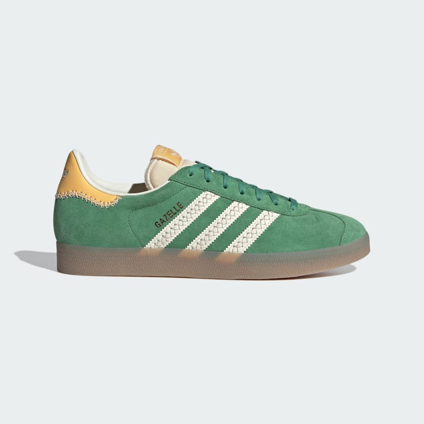 Adidas gazelle green gum sole online