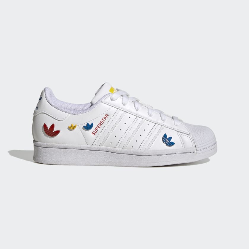 Tênis Adidas Superstar J Branco/Roxo - NewSkull