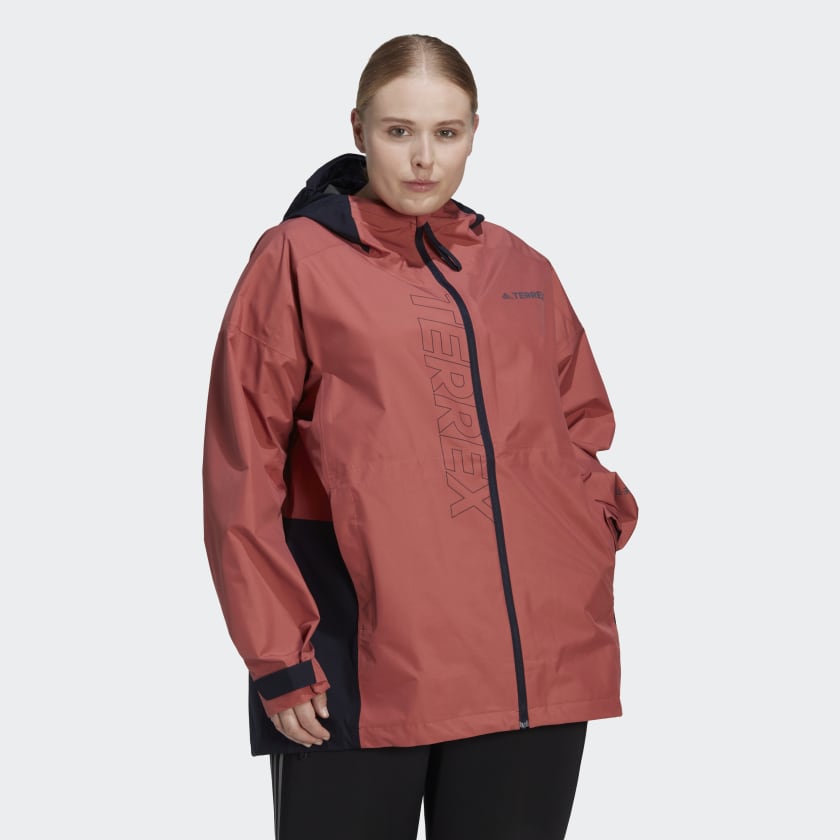 adidas TERREX GORE-TEX Paclite Rain Jacket (Plus - Red | Women's Hiking | adidas US