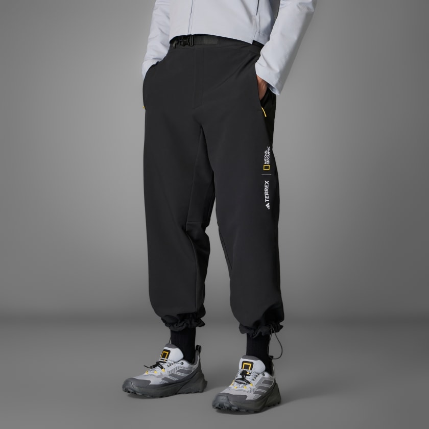adidas National Geographic Softshell Tracksuit Bottoms Black adidas UK