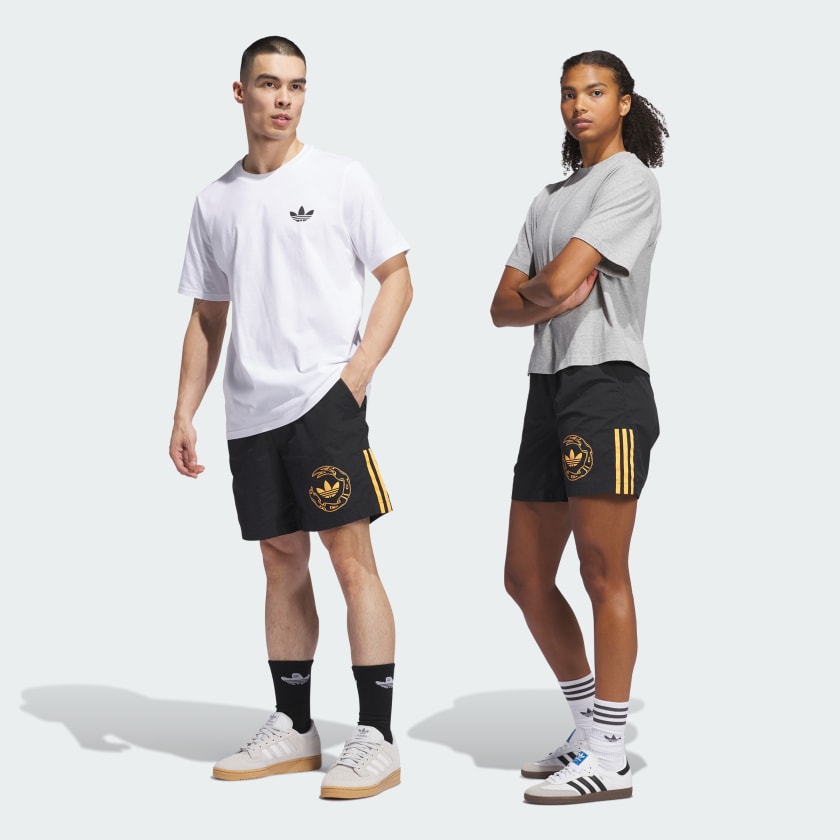 adidas Shorts para Surf Estampados de Skateboarding Unisex Negro adidas Mexico