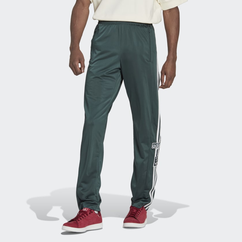 Adidas green 2025 tracksuit bottoms