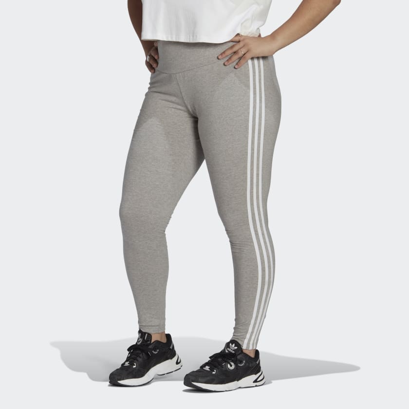 een beetje Huisdieren onderdak adidas Adicolor Classics 3-Stripes Leggings (Plus Size) - Grey | Women's  Lifestyle | adidas US