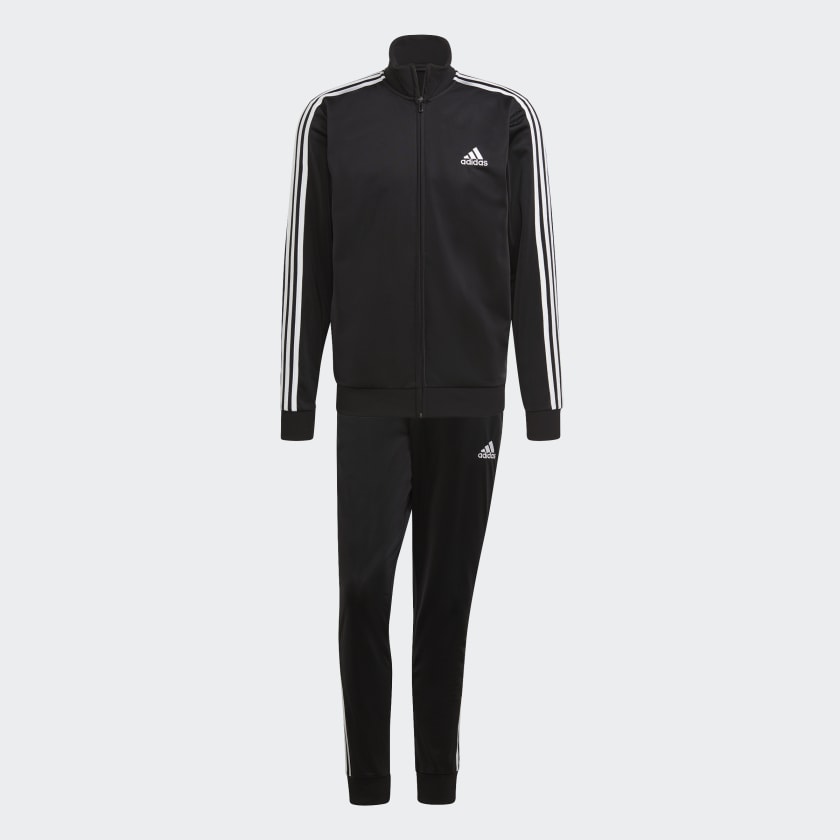 adidas Essentials 3-Stripes Track Suit - Black | adidas Canada