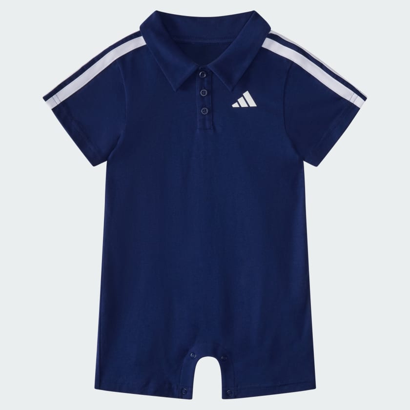 売れ筋がひクリスマスプレゼント！ adidas Short Free | Blue - Romper Polo Cotton Sleeve トップス