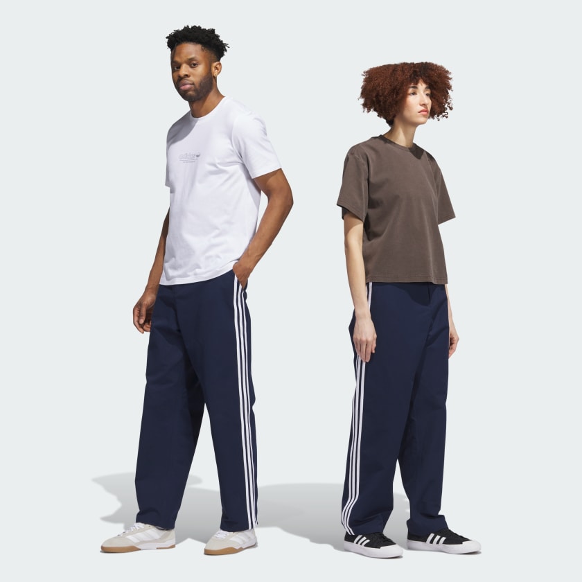 adidas 3 Stripes Skate Chinos Blue adidas UK