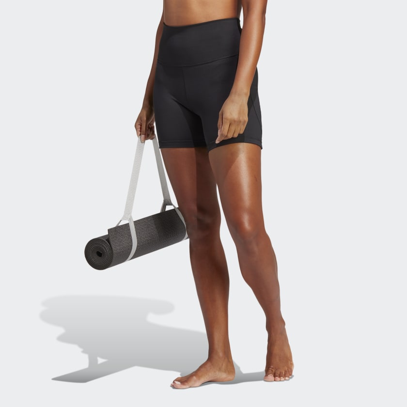 adidas Yoga Studio Five-Inch Short Training Leggings - Black