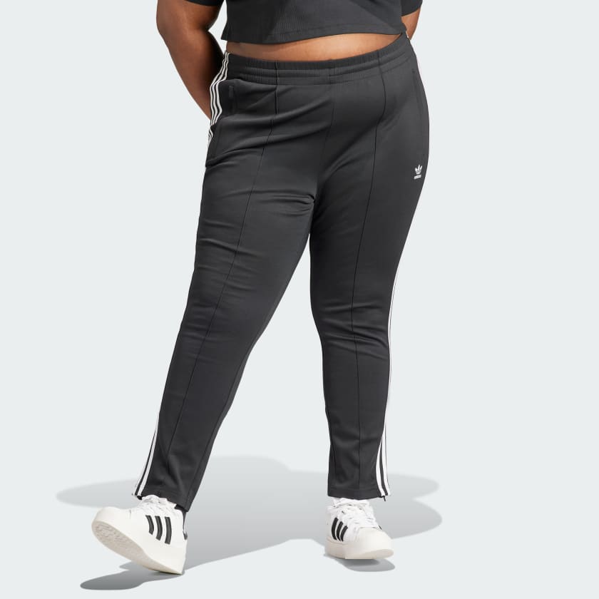 adidas Adicolor SST Track Pants (Plus Size) - Black