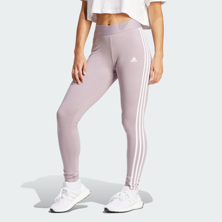 Adidas Womens Essential 3-Stripe Leggings - XS / Large - Navy