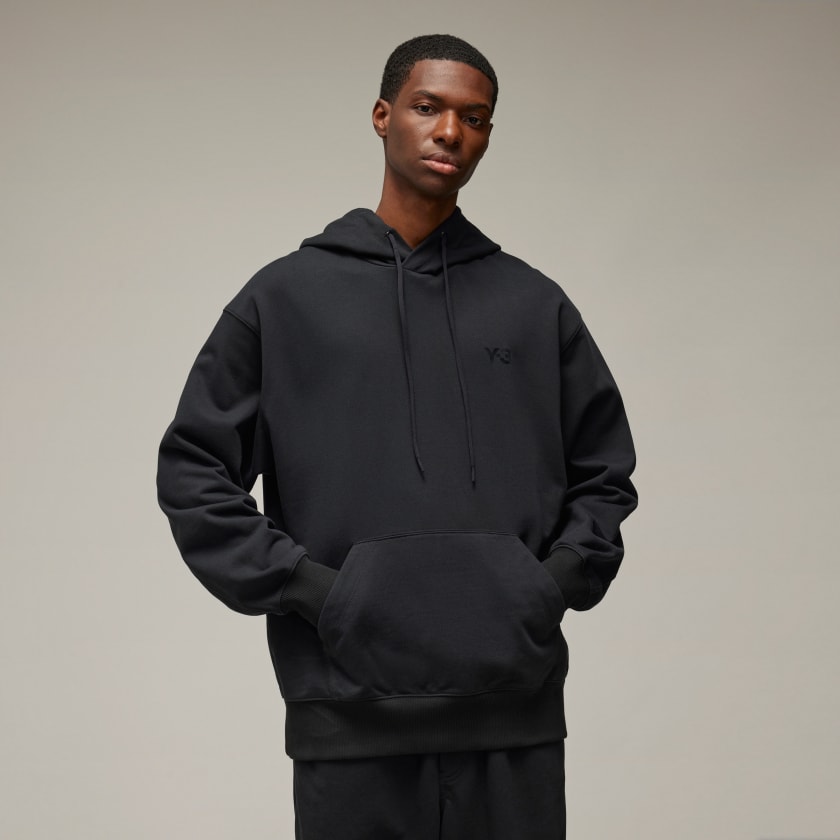 adidas Y-3 French Terry Hoodie - Black | Free Shipping with adiClub ...