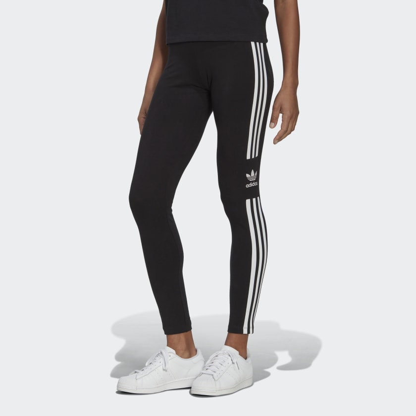 adidas Sportswear – Lounge-Leggings in Dunkelgrau mit den drei