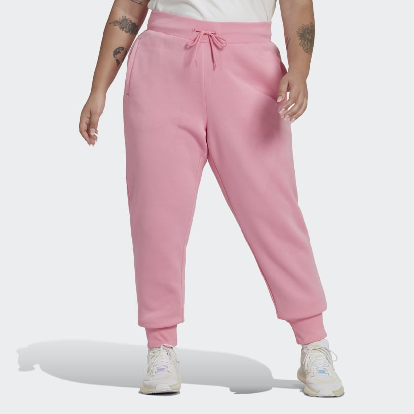 Adicolor adidas Pink - Fleece Lifestyle Size) | Women\'s adidas US Slim (Plus Essentials Joggers |