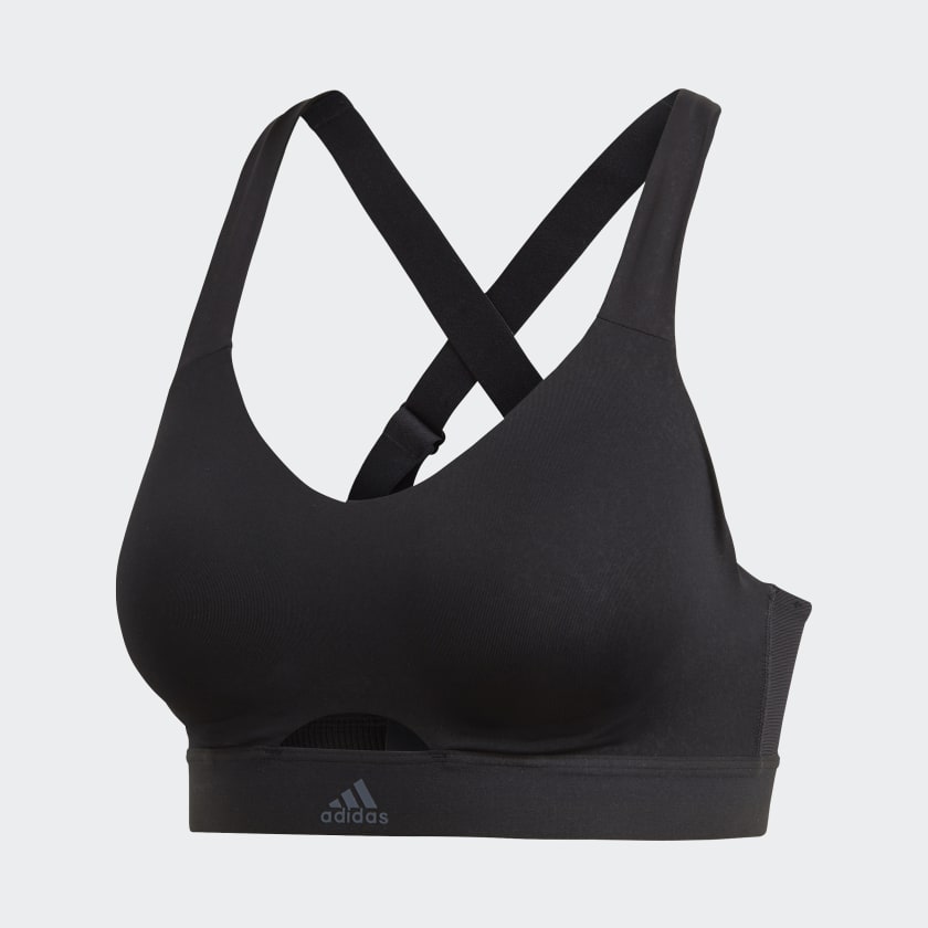adidas Stronger For It Soft Printed Bra Black adidas Malaysia
