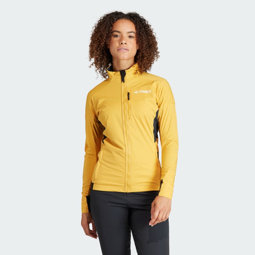 adidas Terrex Xperior Cross Country Ski Soft Shell Jacket Yellow adidas Finland