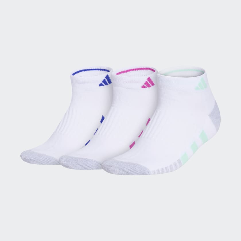 adidas Cushioned Low-Cut Socks 3 Pairs - White | Women's Training | adidas  US