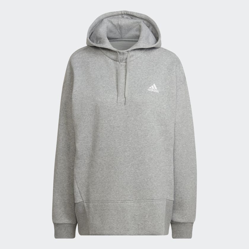 Polera con Capucha Essentials Studio Felpa Plomo adidas adidas Peru