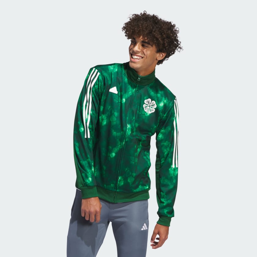 Celtic FC Official Gift Mens Poly Training Kit T-Shirt Black Green