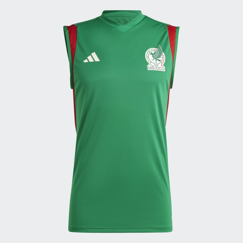 adidas Jersey sin Mangas de Entrenamiento Seleccion Nacional de Mexico Tiro 23 Verde adidas Mexico
