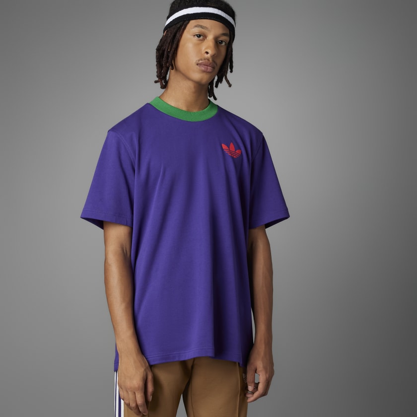 T-shirt Adidas Purple size M International in Cotton - 34349409