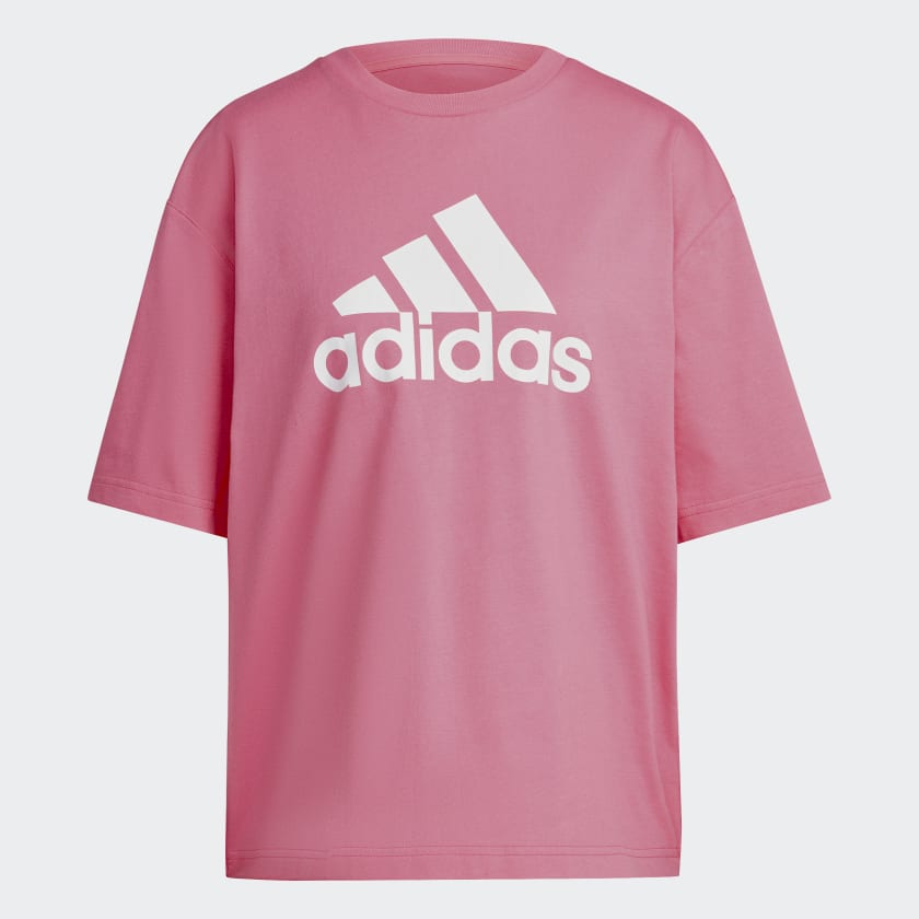 adidas Future Icons Badge of Sport T Shirt Pink adidas UK